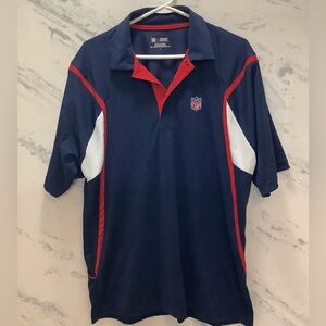 NFL Men’s Blue Navy Athletic Polyester Team Apparel Football Shirt, L
